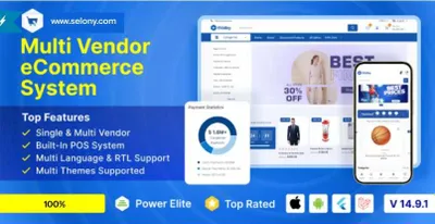 Готовый e-commerce сайт, с админ-панелью + приложения для пользователя, доставщика, продавца 1