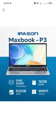 Noutbook IPASON Maxbook - P3, I3-N305 Processor. 1