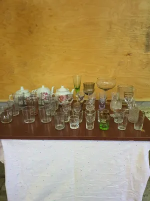 Stakanlar, fujerlar, ryumkalar, choynak 1