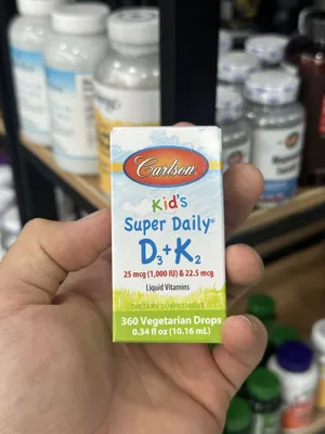 Carlson Kid's D3 + K2, 360 ta vegetarian tomchi 1