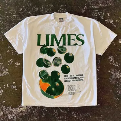 Винтажная оверсайз-футболка Giant "LIMES"