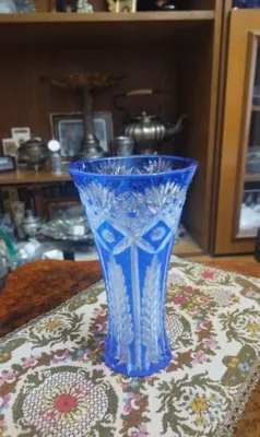 Ваза хрустальная
