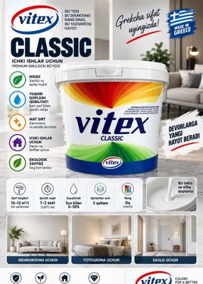Водоэмульсионная краска Vitex Classic