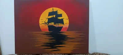 Interyer rasmi. Akril, 90×80, 150 so‘m