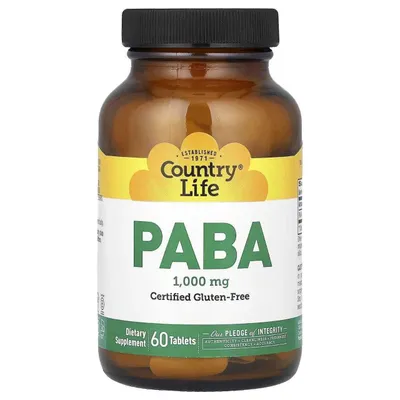PABK (B10 vitamini), Country Life, 60 tabletka, PABA