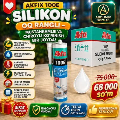 AKFIX 100E OQ RANGLI GERMETIKA ABDUMIV XOZMAG 1
