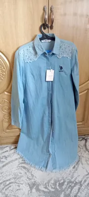 Джинсовая рубашка туника Polo Турция 1
