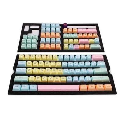 ^Ducky Cotton Candy SA klavishalari — 108 tugmali ABS Doubleshot keycap to‘plami 1