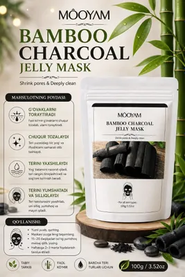 MOOYAM CHARCOAL JELLY MASKA