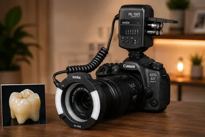 Canon 6D Mark ll+100mm Marko объектив+профессиональный спичка Godox. 1