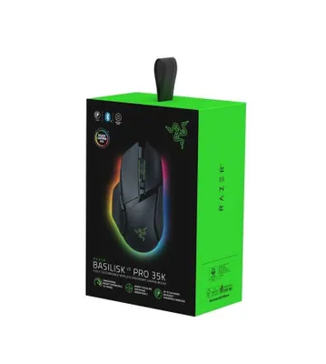 } Razer Basilisk V3 Pro 35K sichqonchasi, RGB, USB-A/WL/BT, qora 1
