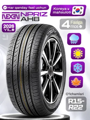 NEXEN NPRIZ AH8 — barcha mavsumlar uchun shinalar 1