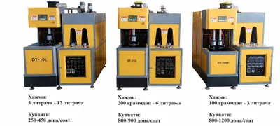 Оборудование для выдува бутылок, выдувное оборудование 1