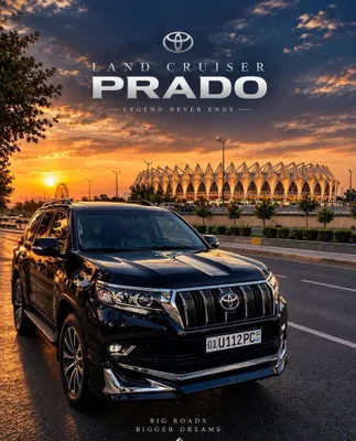 O‘zining Toyota Land Cruiser avtomobili bilan haydovchi 1