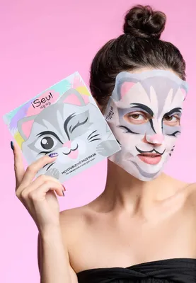Увлажняющая маска для лица «Кошечка»