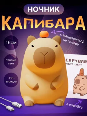 Ночник "Капибара" детский силиконовый светильник 1
