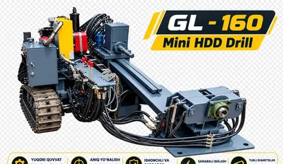 GL-160 Mini HDD Drill мини-бурғулаш ускунаси 1