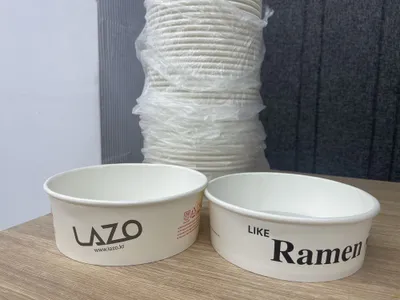 Ramen uchun bir martalik stakanlar 1