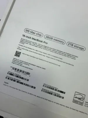 Macbook Pro 16 M5 max 36/2tb