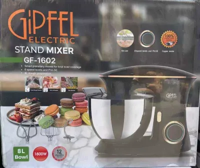 GIPFEL GF-1602 8 litrli yangi planetar mikser, 1 yillik kafolat bilan!!