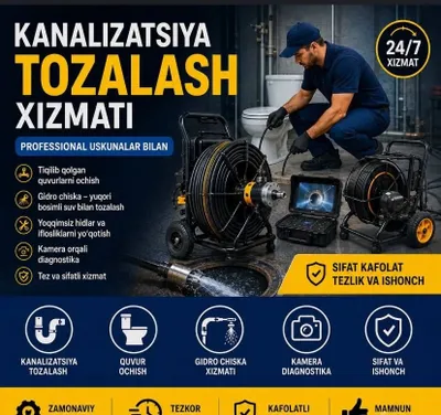 Kanalizatsiya tazalaymiz tez va sifatli