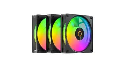 Ocypus Gamma F12 Elite BK ARGB korpus ventilyatorlari 3 tasi 1 da 1