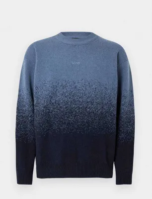 BOSS мужской вязаный джемпер из шерсти РАЗМЕР L, XL