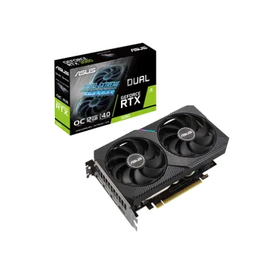 ; ASUS DUAL RTX3060 12GB GDDR6 videokartasi 1