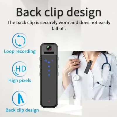 CS05 ko‘krak bodi-kamerasi, 2 MP Full HD mini cho‘ntak kamerasi, Bodycam 1