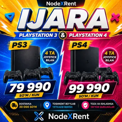 PlayStation 3 4 Ijara prokat Аренда Прокат 1