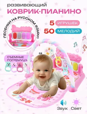 Детский развивающий музыкальный коврик с пианино 1