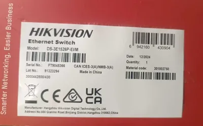 24 portli gigabitli Hikvision POE sotiladi