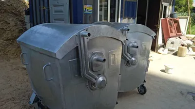 1100 litrli ruxlangan chiqindi baki 1