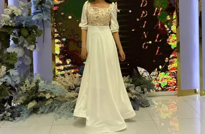oq kechki ko'ylak 1