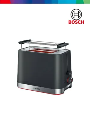 Компактный тостер Bosch TAT4M223 DesignLine, черный