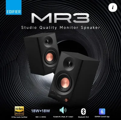 Edifier mr3 Black/White Bluetooth karnaylari (quvvati 36 vatt) 1