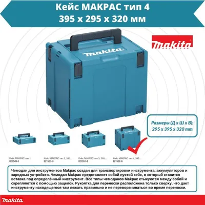 Макита macpak 4 ва 3ли, инструмент яшиги 1
