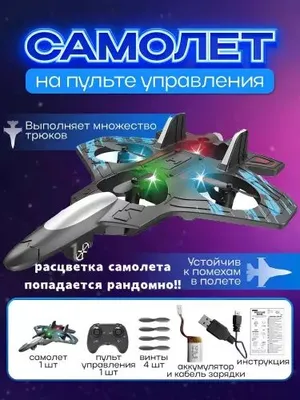 Masofadan boshqariladigan mini-dron samolyot