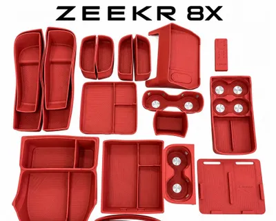 Оригинальные резиновые коврики в салон Zeekr 8x, полный комплект 1