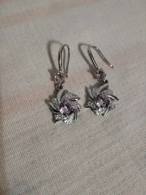 Серьги с покрытием 925 проба серебро 1