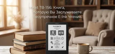 Электронная книга teXet TB-156, E-Ink,4 ГБ под ремонт восстановление 1