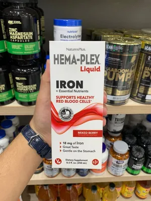 NaturesPlus Hema-Plex Liquid (250 ml, Mixed Berry)