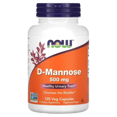 D-mannoza 500 mg, 120 ta o‘simlik kapsulasi, D-Mannose, AQSh 1