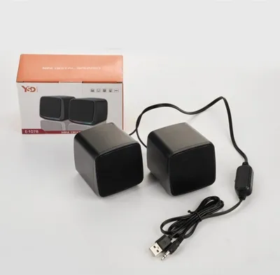 Колонки мини с RGB подсветкой, для компьютеров, смартфонов и ноутбуков 1