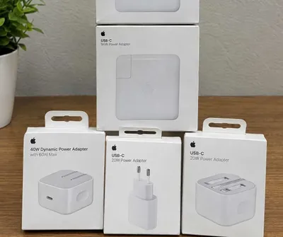 Apple USB-C quvvatlash adapterlari — 20W / 40W / 67W / 96W