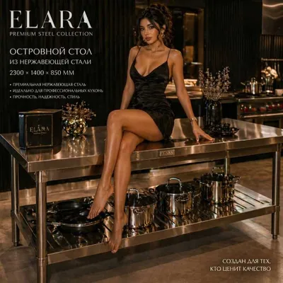 ELARA Premium: стол из нержавеющей стали для VIP-кухни и ресторана 1