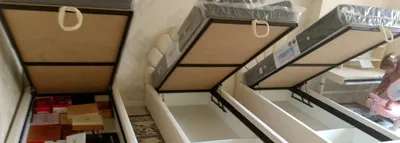 Есть односпальные кровати с матрасами из МДФ 1