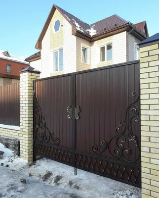 Металлические ворота, навесы, ворота 1