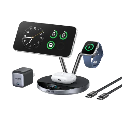 Беспроводная зарядная станция Anker Prime 3в 1 QI2 1