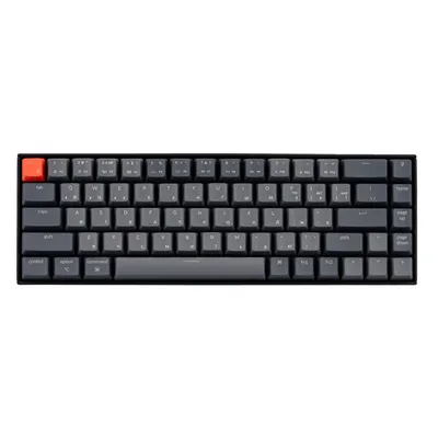 68 tugmali Keychron K6 Gateron mexanik klaviaturasi, oq, ko‘k/qizil 1